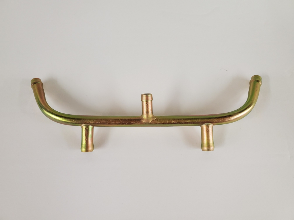 914 Left Fuel Rail With Fitting - Yellow Zinc Plated