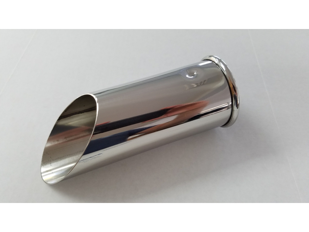Tailpipe, Stainless Steel (175/110x60) Angle Cut