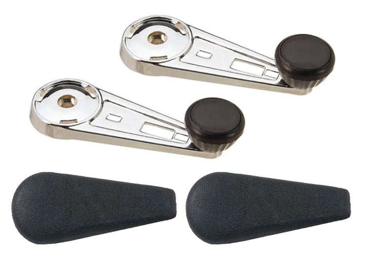 Chrome Window Crank Set With Covers, 10% Off!