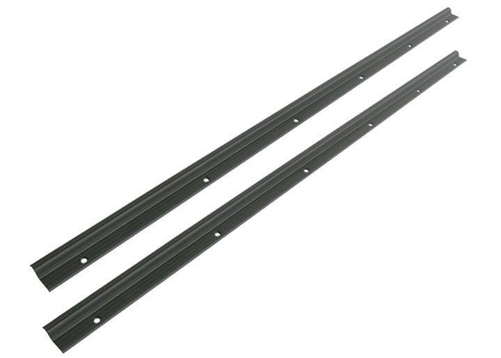 914 Black Anodized Covering Foot Step Inner Carpet Strip Set Of 2