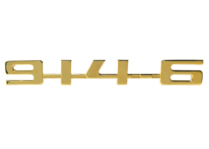 Gold 914-6 Emblem Badge 