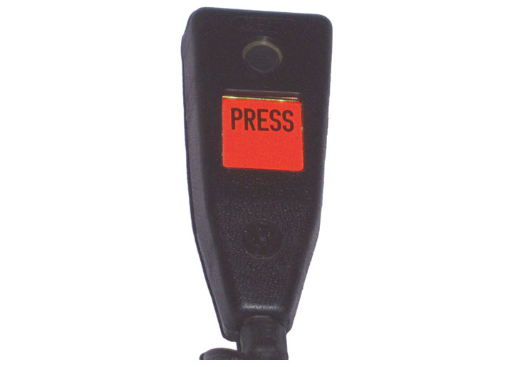 Press Sticker Set / Label Set For Seat Belt Receiver
