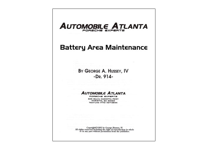 Battery Maintenance Procedure