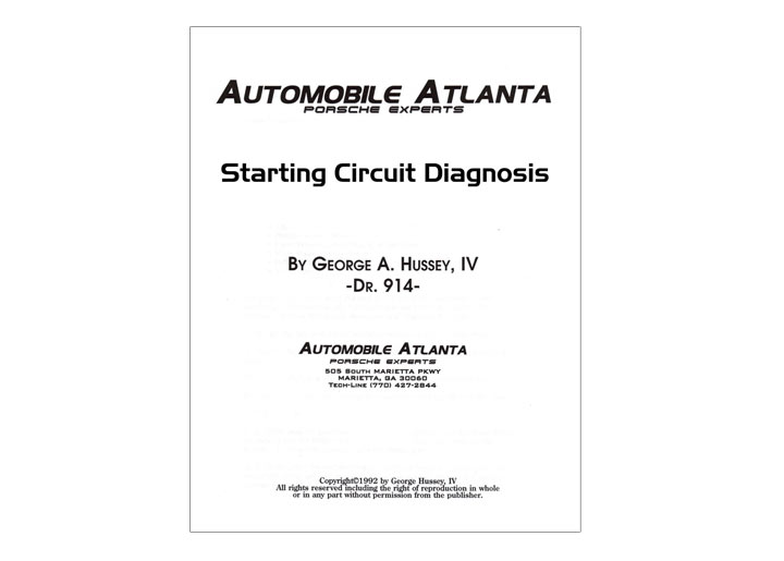 Starting Circuit Diagnosis Guide
