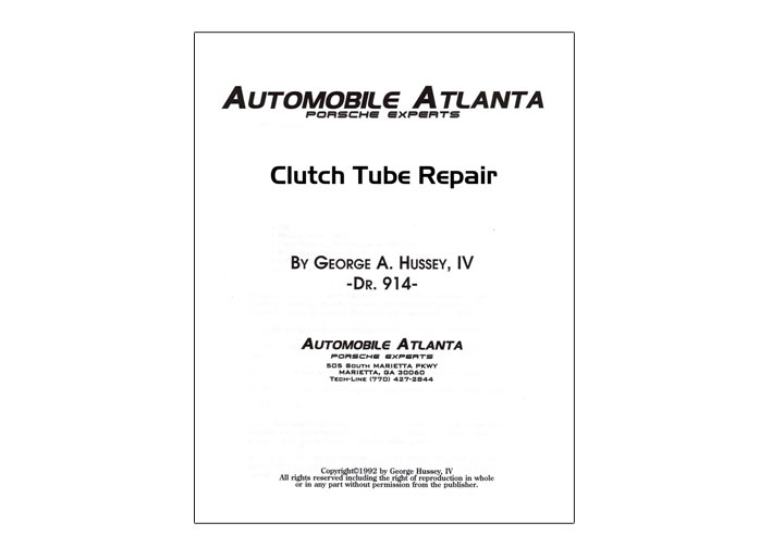 Clutch Tube Repair Procedure