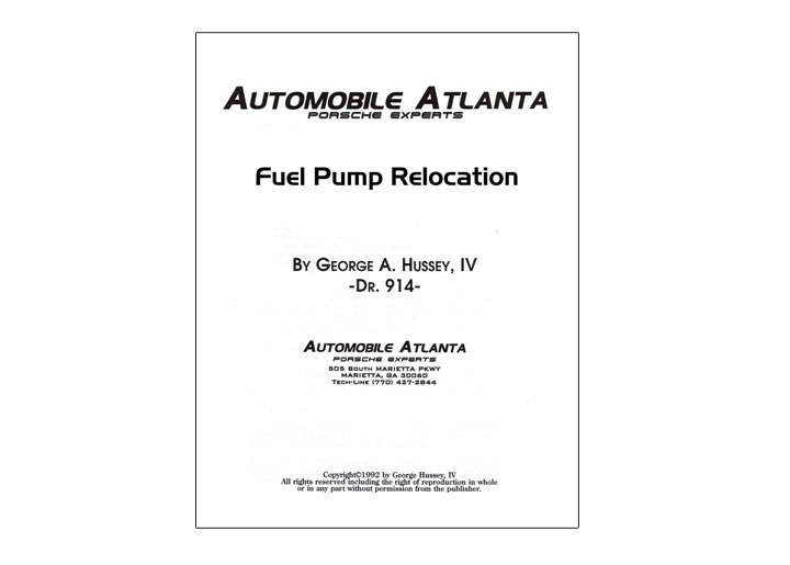 Fuel Pump Relocation Guide