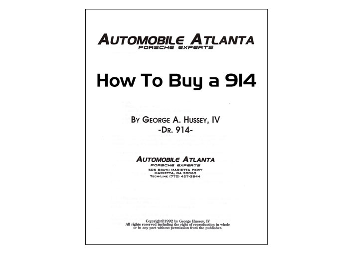 How To Buy A Porsche; 914 1970-76