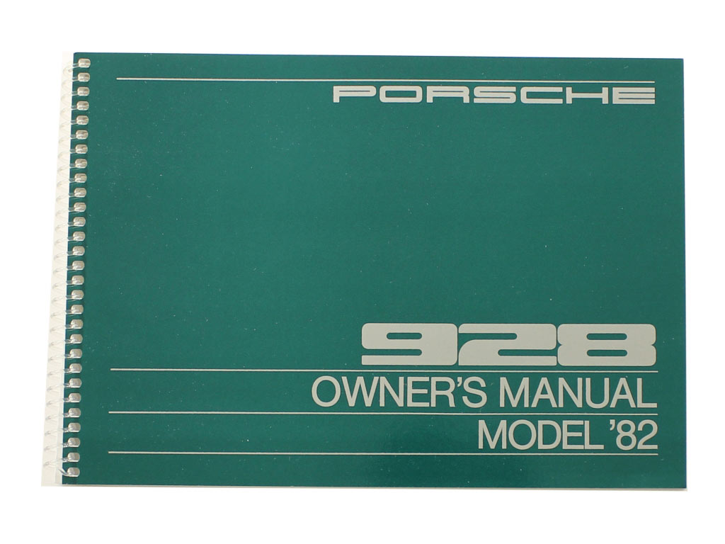 Owner Man. 928s 1982