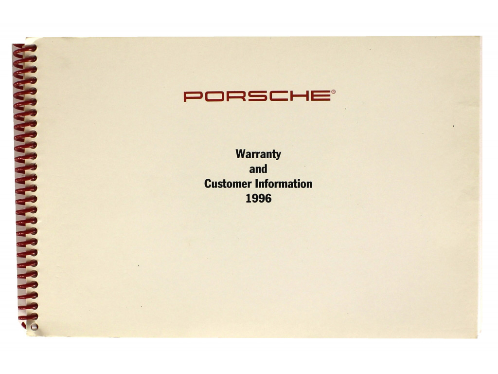 1996 Warranty Manual