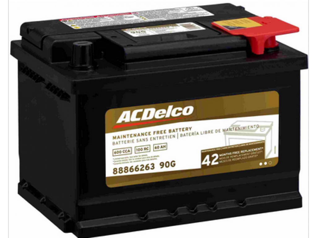 Engine Start Battery Ac Delco 600 Cca