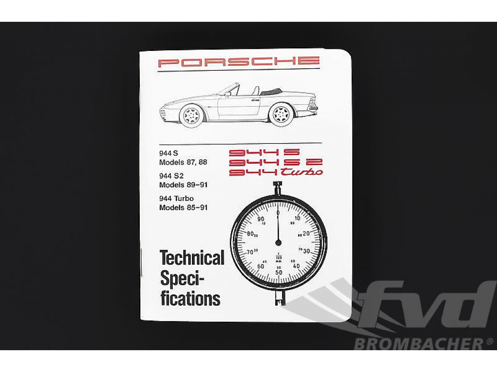 Tech Spec. Book 944,s2,turbo 85-91
