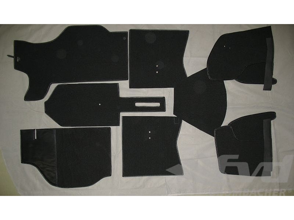 Carpet Set Comp. Targa 66-73 Black