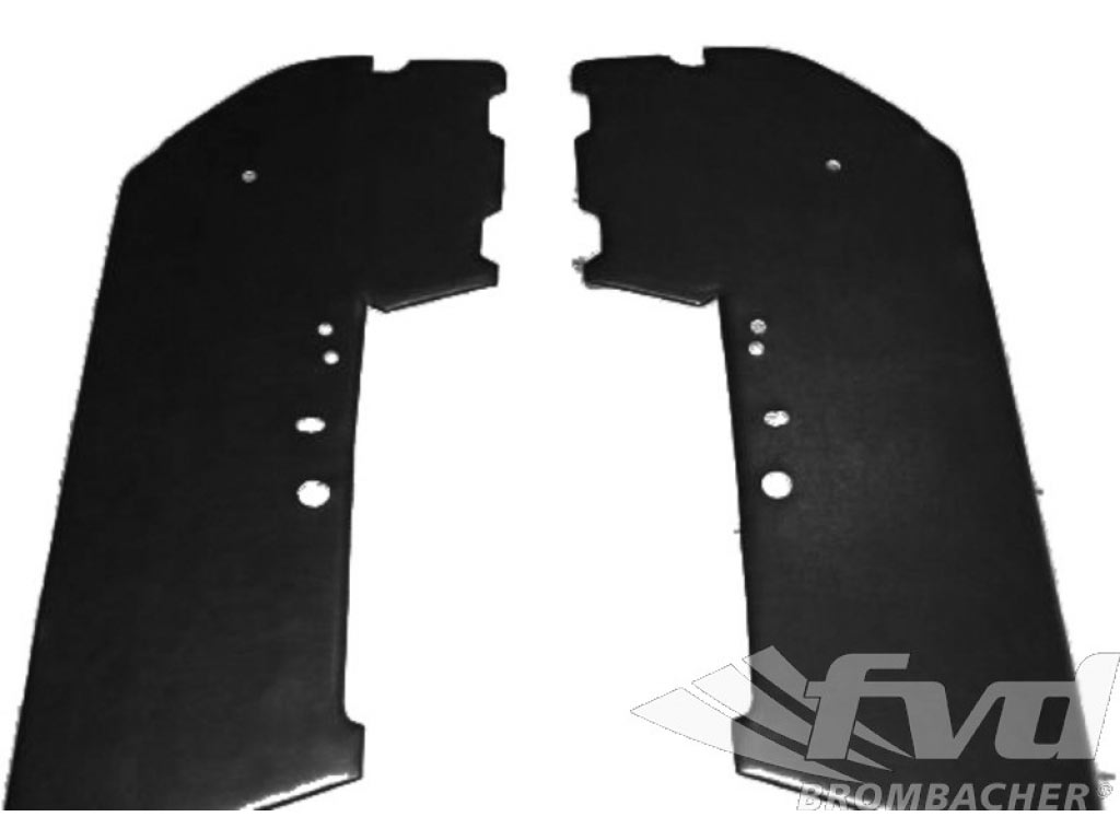 Leather Door Panel Kit (left And Right) Black