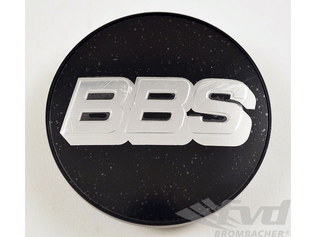 Center Cap - Bbs - Black / Silver Logo - 70.6 Mm Od