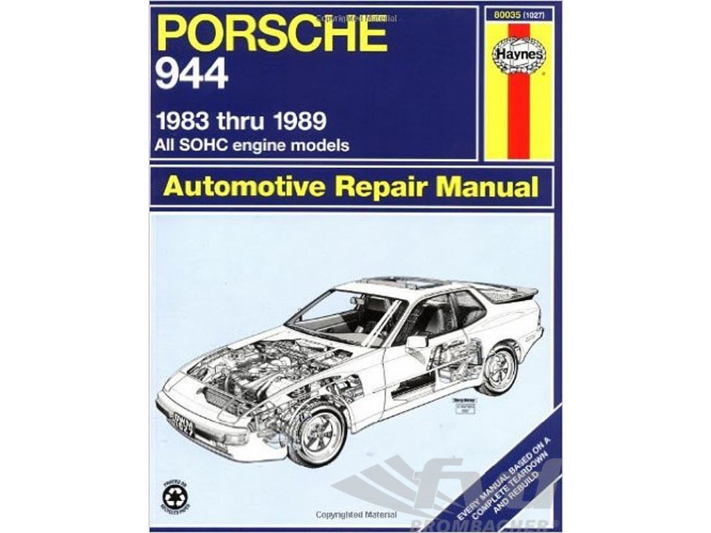 Haynes Repair Manual 944 1982-89 - English