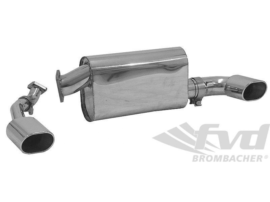 Sport Muffler 965 3.6 L - Stainless Steel - With Wastegate Pipe...