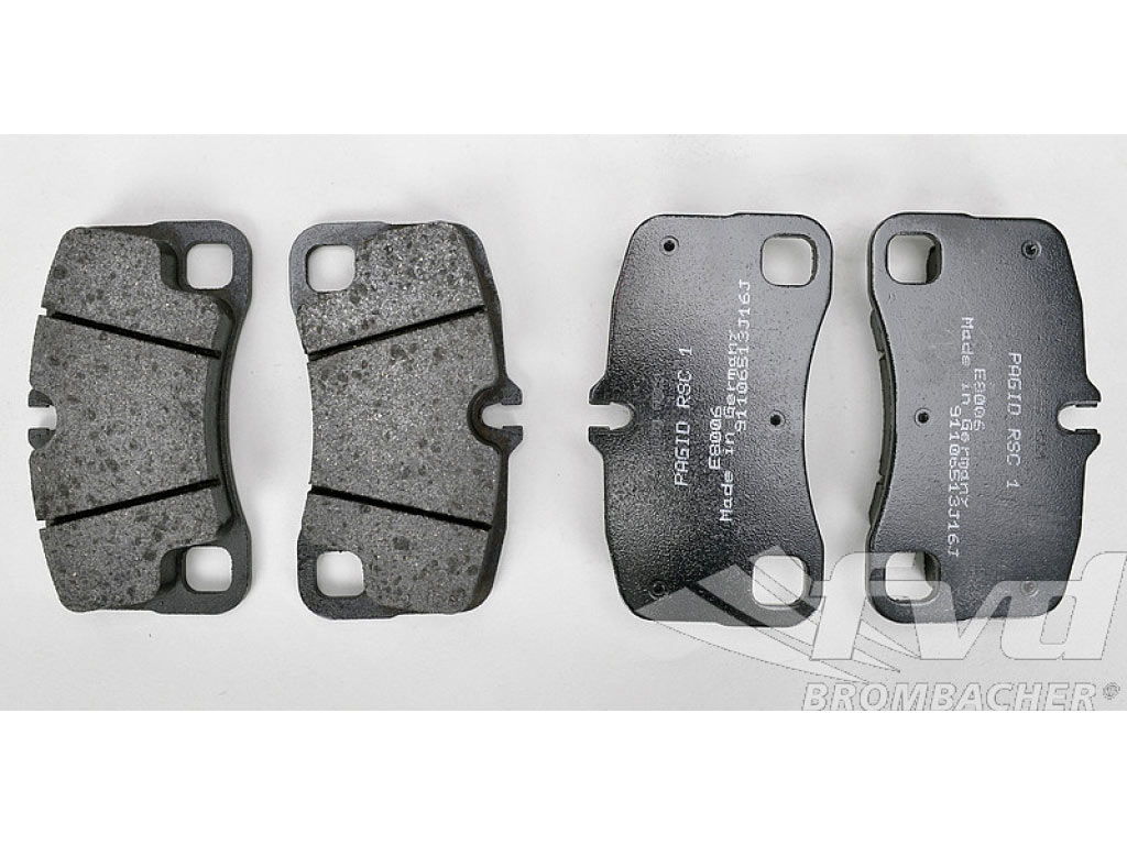 Pagid Racing Brake Pads Gt3 / Gt3 Rs, 997 Turbo Rear For Pccb