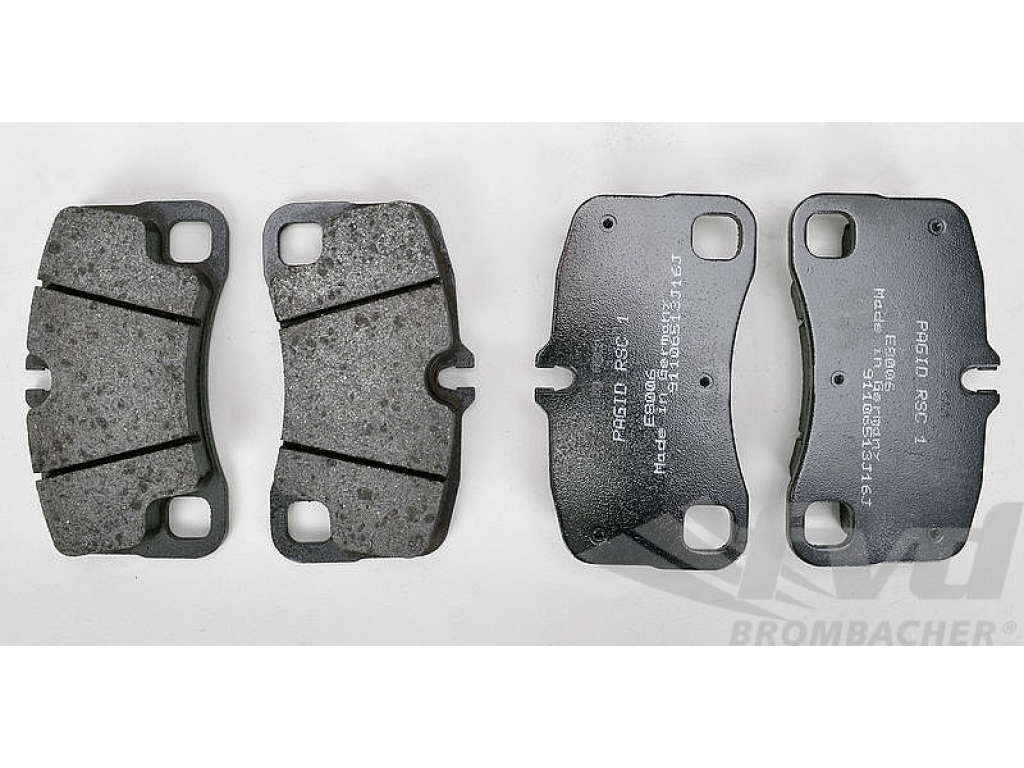 Pagid Racing Brake Pads Gt3 / Gt3 Rs, 997 Turbo Rear For Pccb