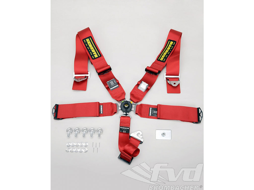 Schroth Seat Belt Profi Iii-5-p.asm Red 76mm
