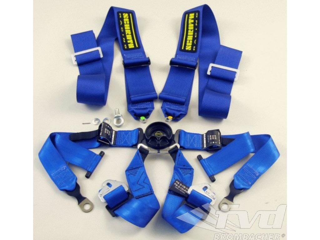Schroth 6 Point Belt Gt3 - Blue - With Or Without Hans System