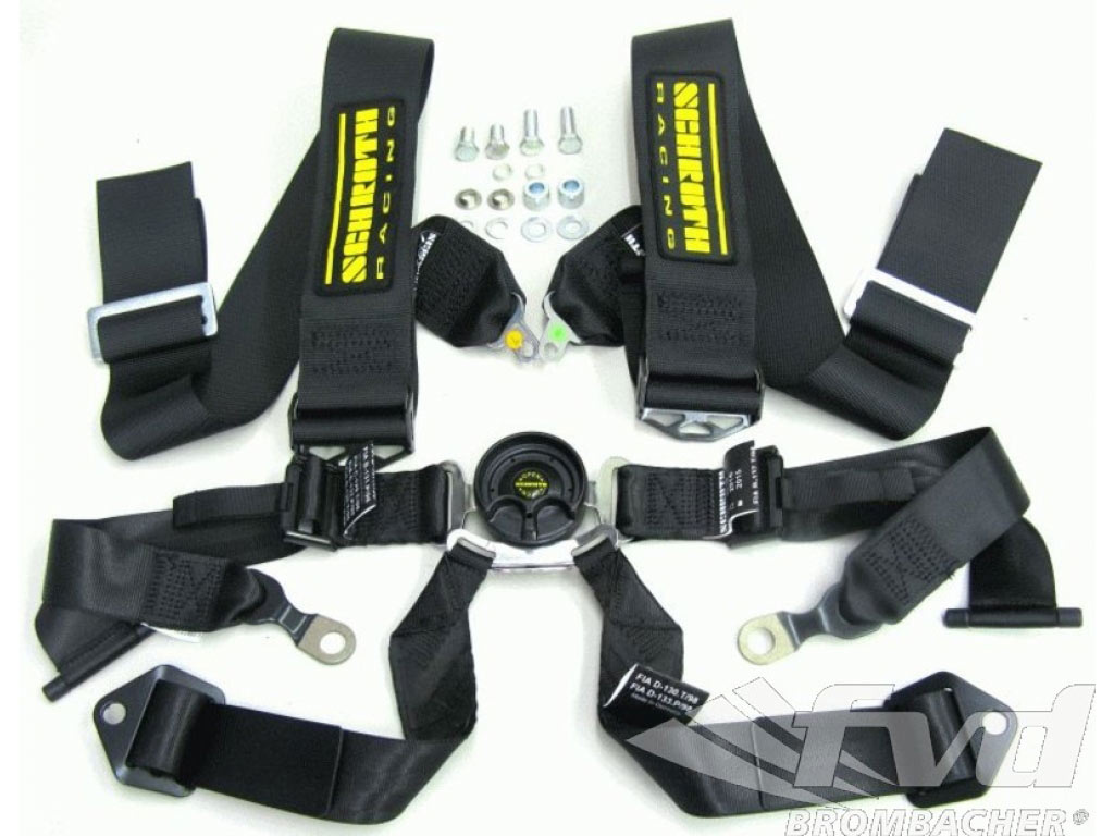 Schroth 6-point Belt Black Gt-3 Cs Black With/without Hans System