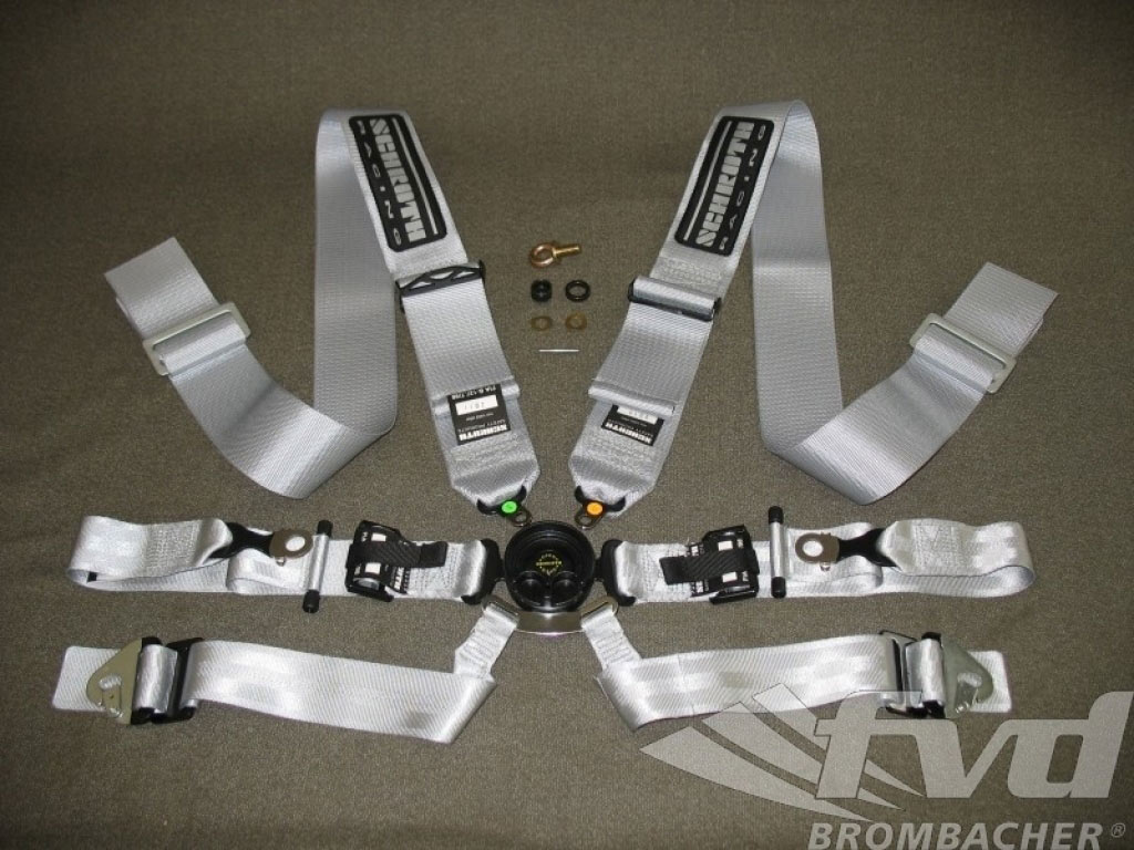 Schroth 6-point Belt Silver Gt-3 Cs With/without Hans System