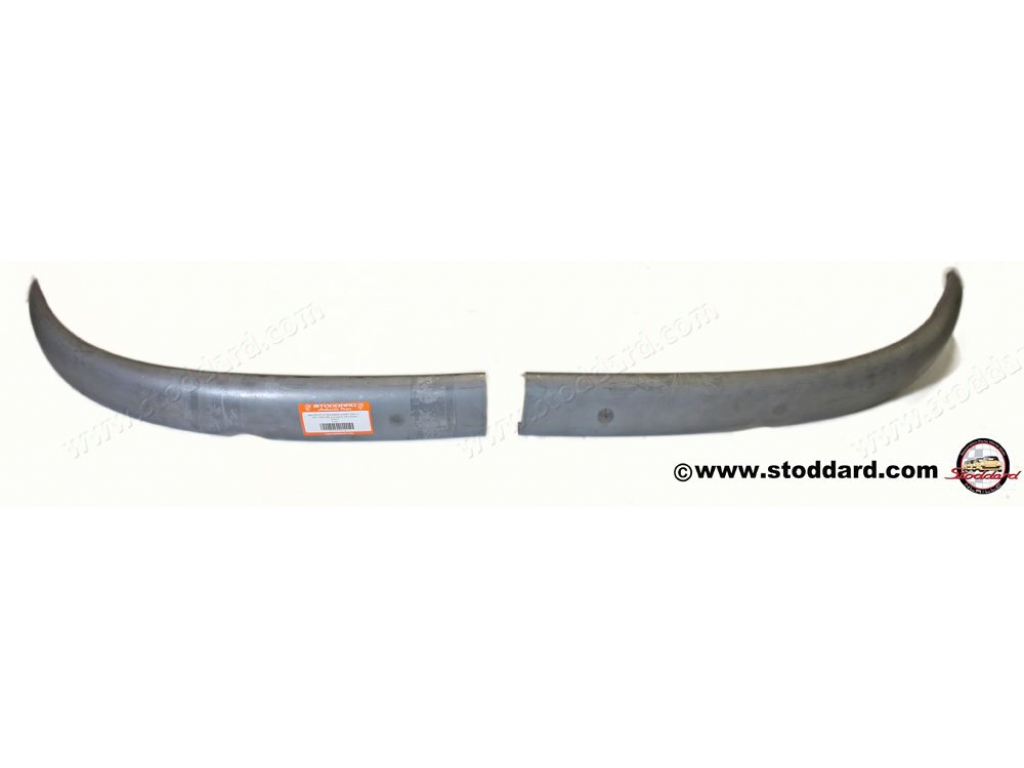 Rear Bumper, Unssembled Halves With Cut-outs For The Exhaust Sy...