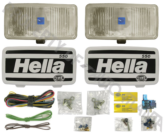 Hella 550 Rectangular Fog Light Kit