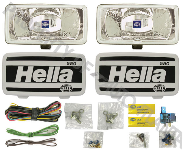 Hella 550 Rectangular Driving Light Kit