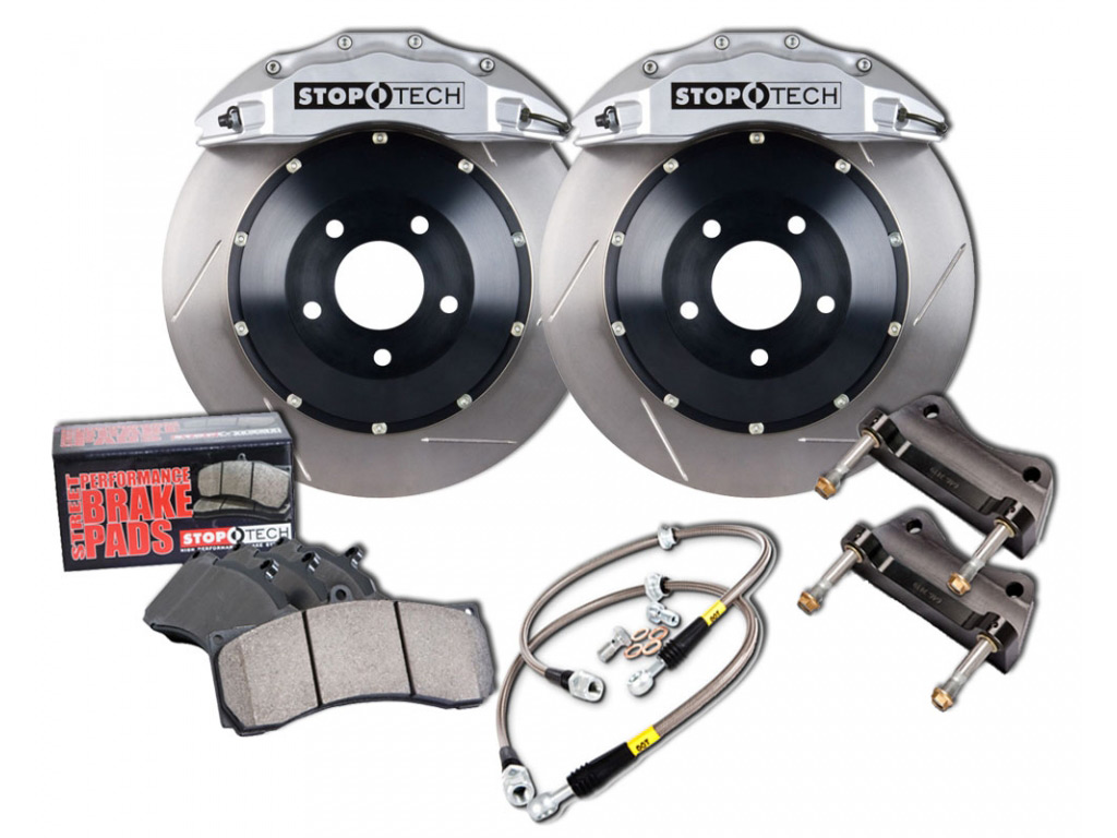 Stoptech Big Brake Kit Front Slotted Silver Caliper