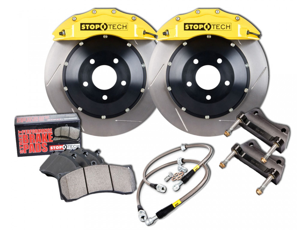 Stoptech Big Brake Kit Front Slotted Yellow Caliper