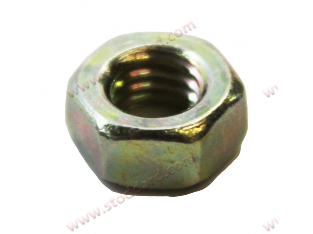 M6 6mm Nut, Yellow Cad Plated. 
