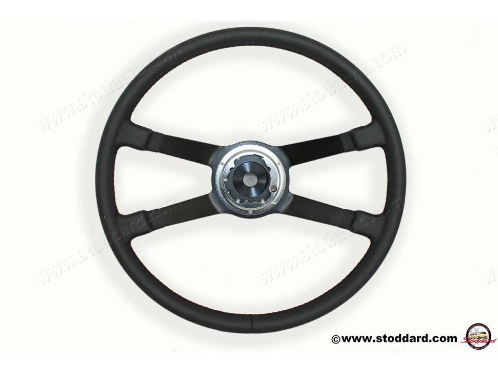 Steering Wheel, Leather Wrapped Vdm 400mm For 911 912 1965-1973...