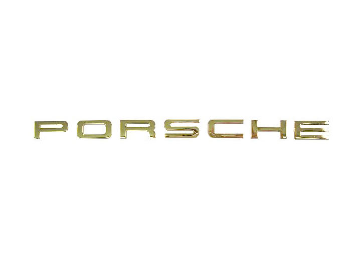 Porsche 914 911, Engine Lid Grille, Individual Letter Set, Gold