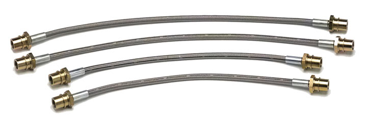 Dot Stainless Steel Brake Line Set, 911/930 1969-89