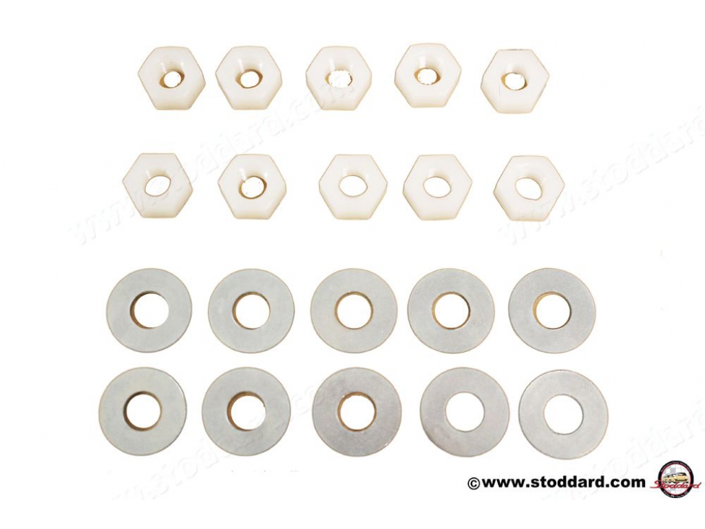 Dashboard Hardware Kit With Nylon Nuts And Steel Washers For 91...