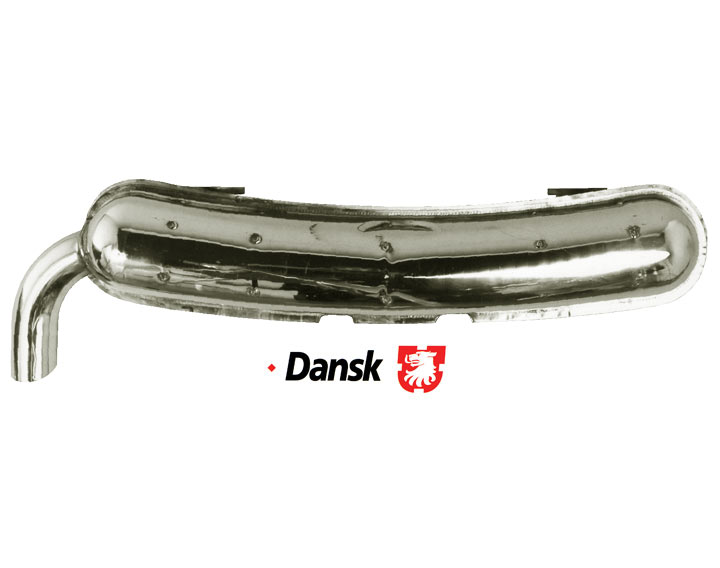 Dansk Sport Muffler, Polished Stainless Steel