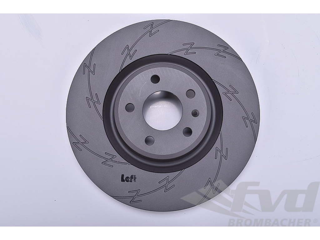 Brake Disc Sliced Black Z Left Front 18 ( 345 X 30cm )