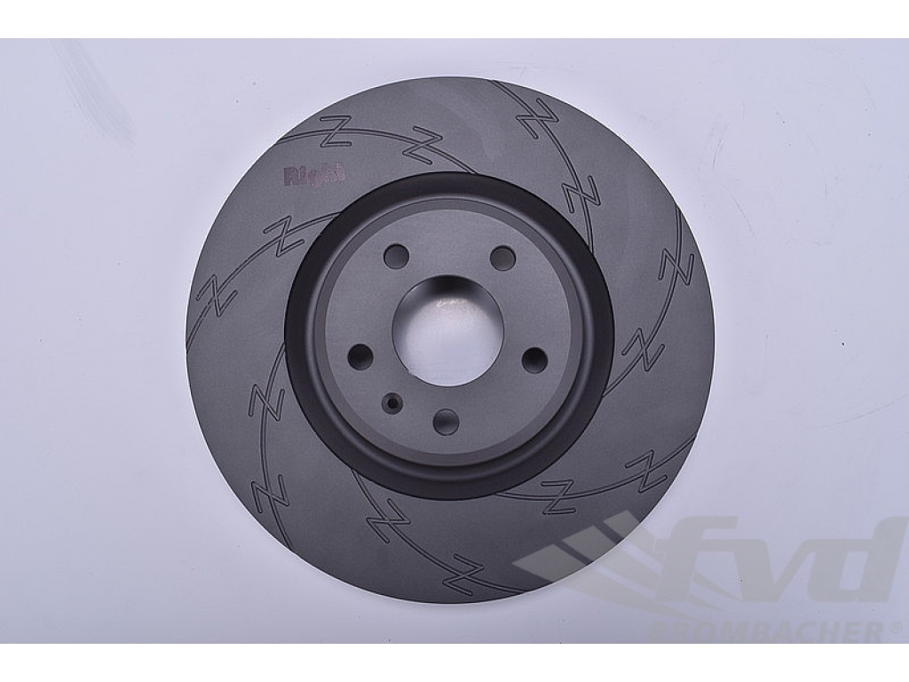 Brake Disc Sliced Black Z Right Front 18 ( 345 X 30cm )