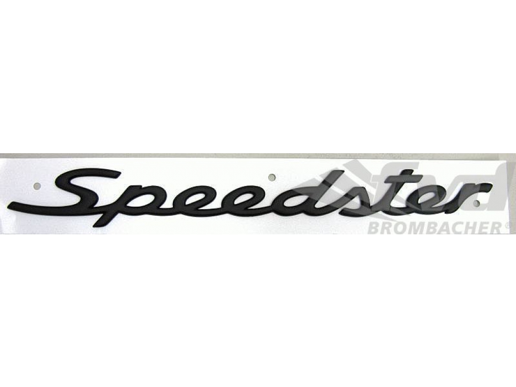 Speedster Emblem - Black