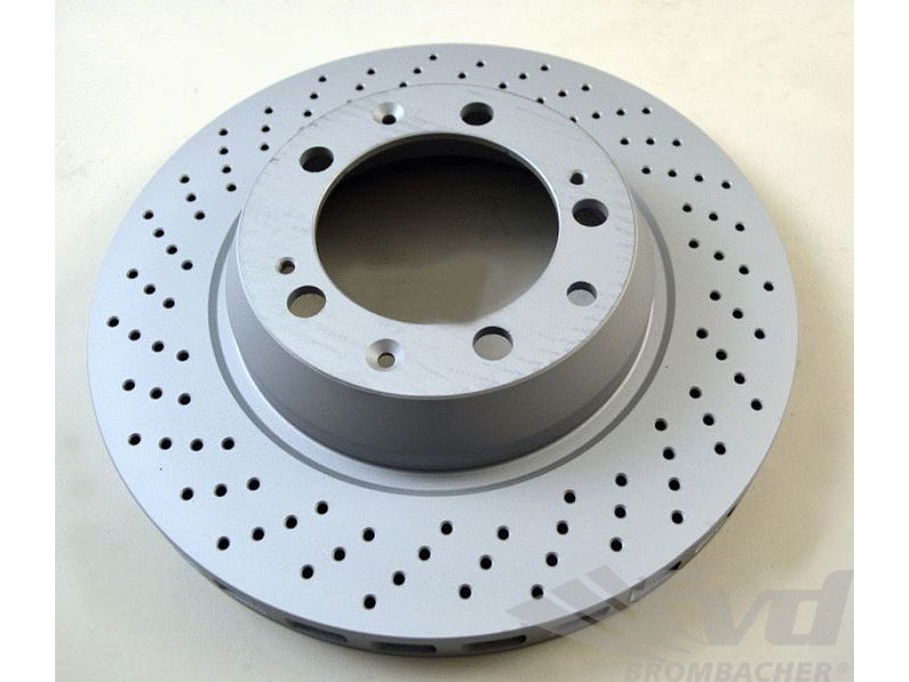Kinetix Drilled Brake Discs & Pads Kit For Porsche Cayenne | Front & Rear | 350mm/330mm | W/ Sensors