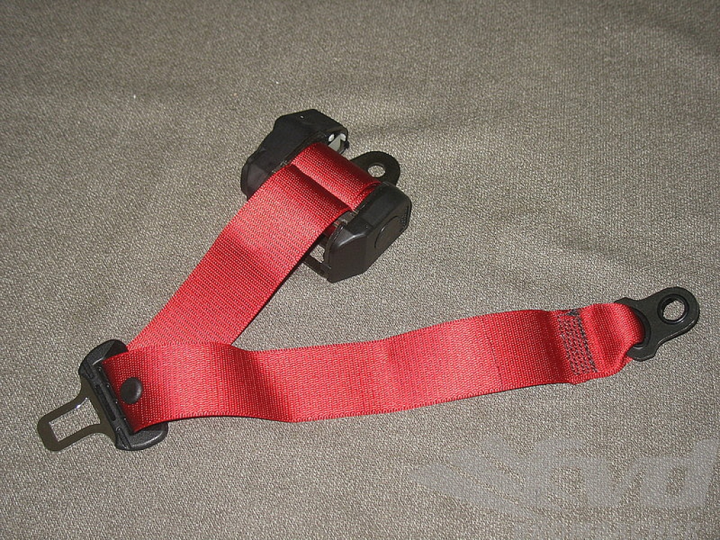 Seat Belt-red,  Rear