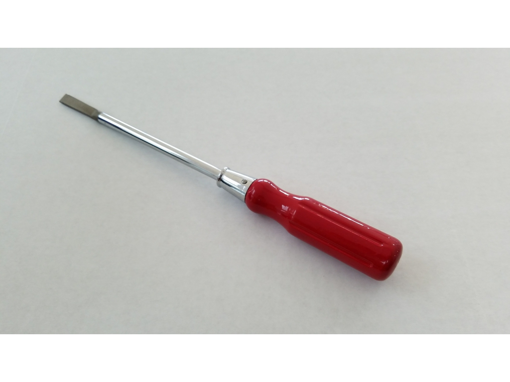 Screwdriver  Flat Long Blade Burgundy Early 356 Pulley