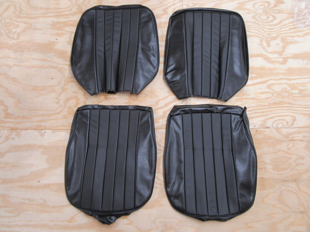 Black Seat Cover Kit Set Of Two 911 912 65-73