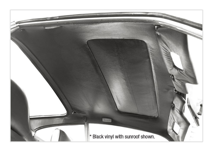 Replacement Headliner, Domestic Vinyl, With Sunroof