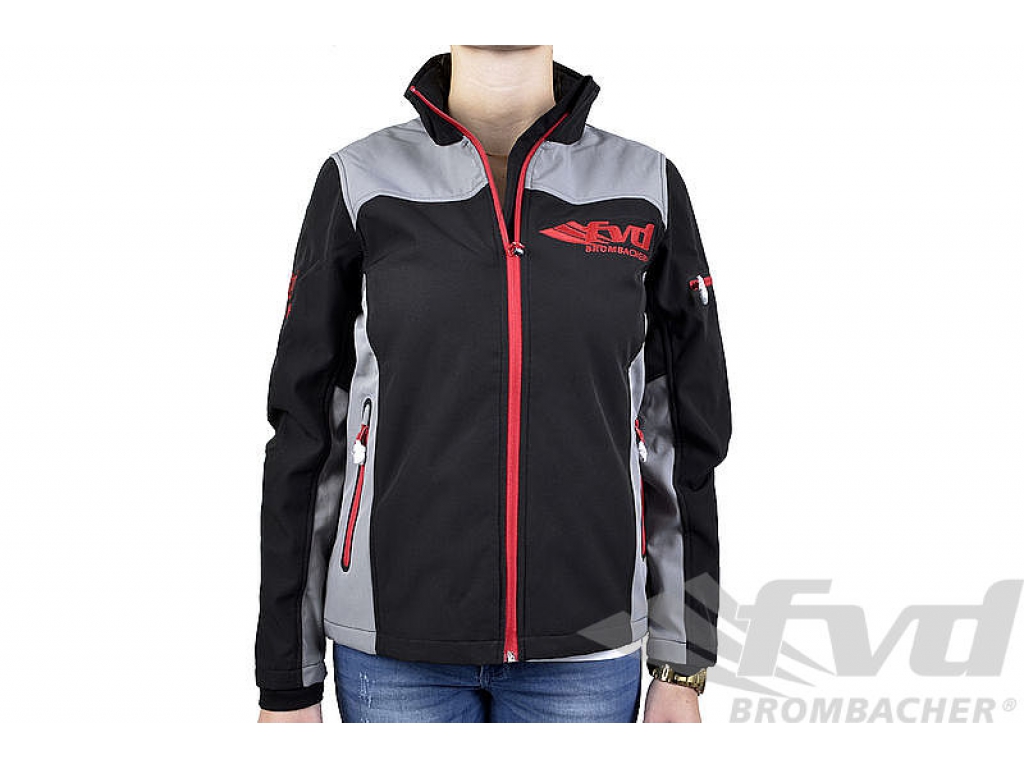 Fvd ( Ladies) Motorsport Windstopper Black / Logo's Red Size L