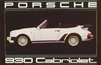 Porsche 930 Cabriolet Poster