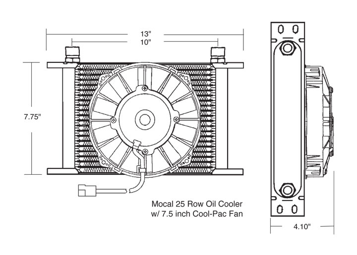 Oil Cooler With Fan Pac. 914-4