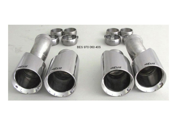 M&m Exhaust Tips Panamera Stainless Steel, Dual, Round 4x100mm