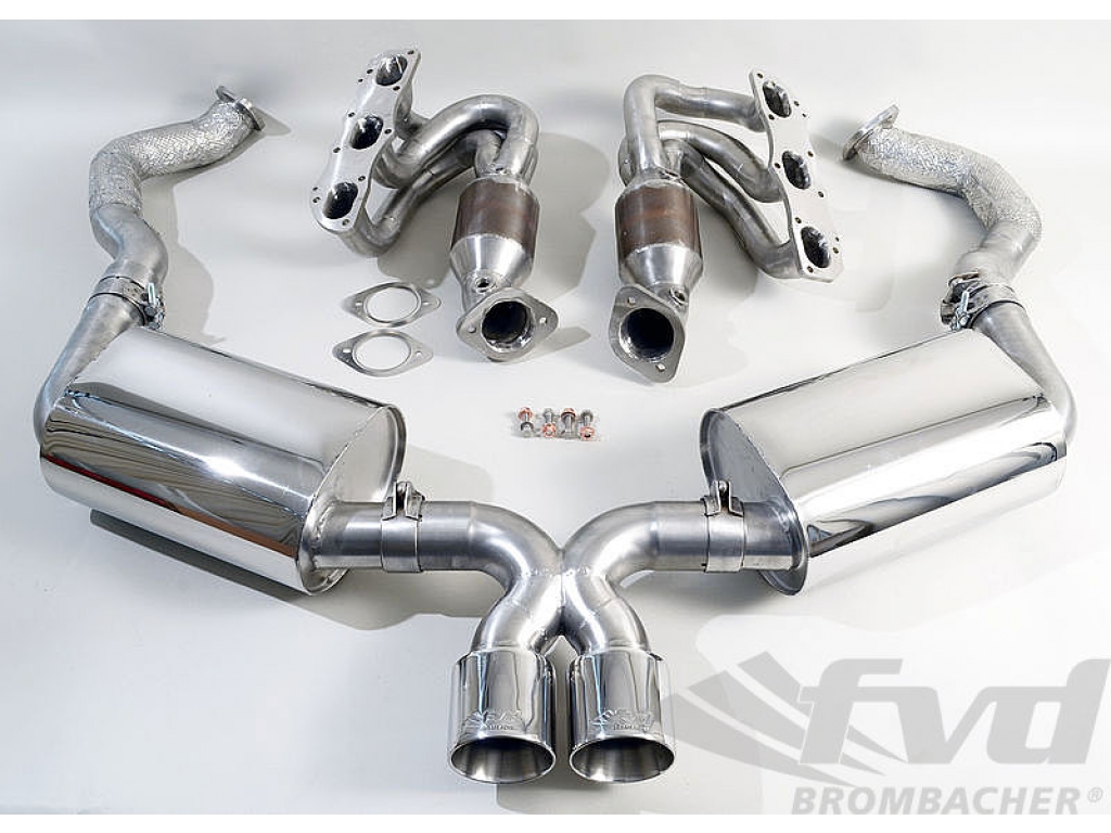 Exhaust System, 981, Quiet Version With 200 Cell Hd Cats